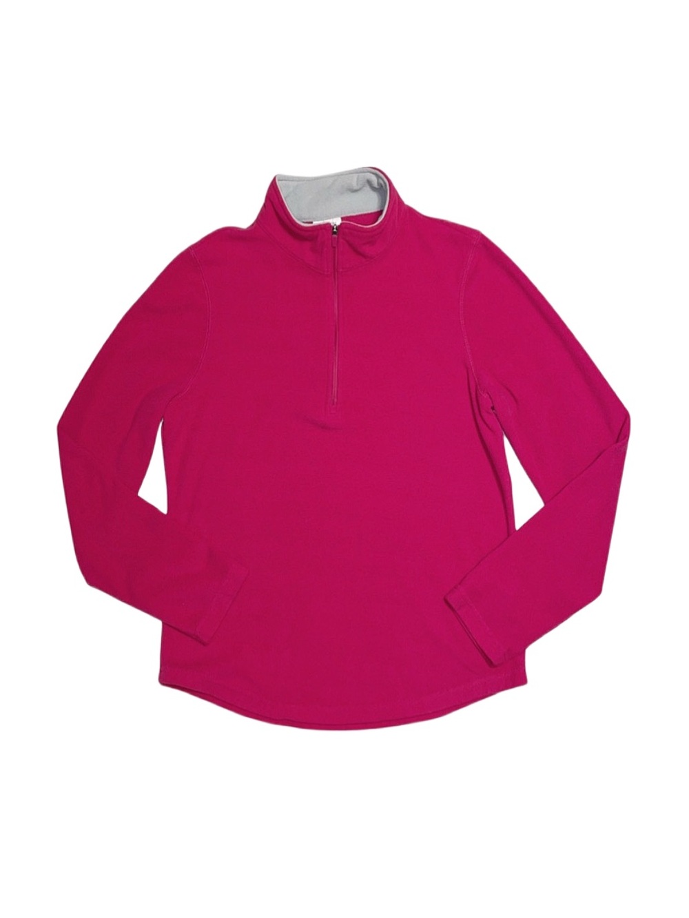 DANSKIN NOW Women's Pink Quarter Zip Long Sleeve Top Medium